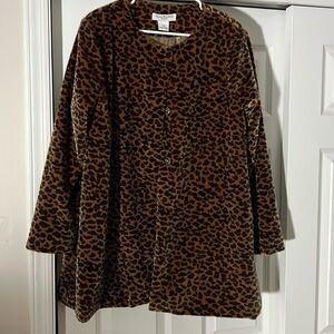 Beautiful Jillian Harris leopard coat EUC